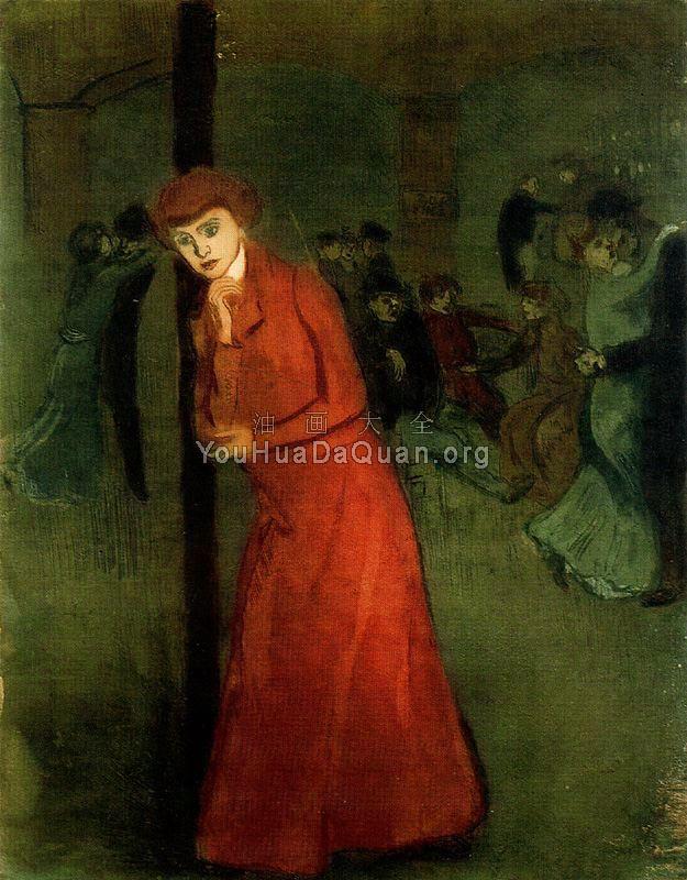 Mujer de rojo - 华金·苏尼埃尔·德·米罗